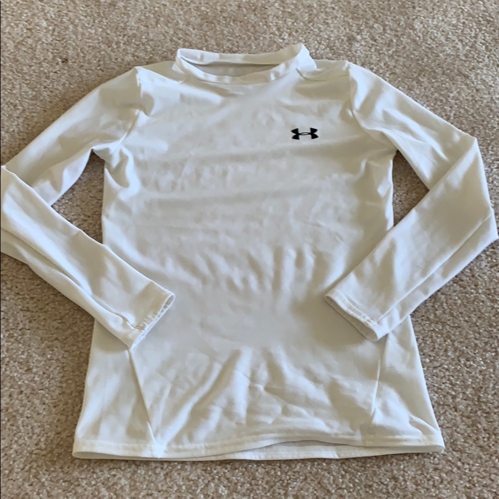 Under Armour Heat Gear Youth Large, White, GUC